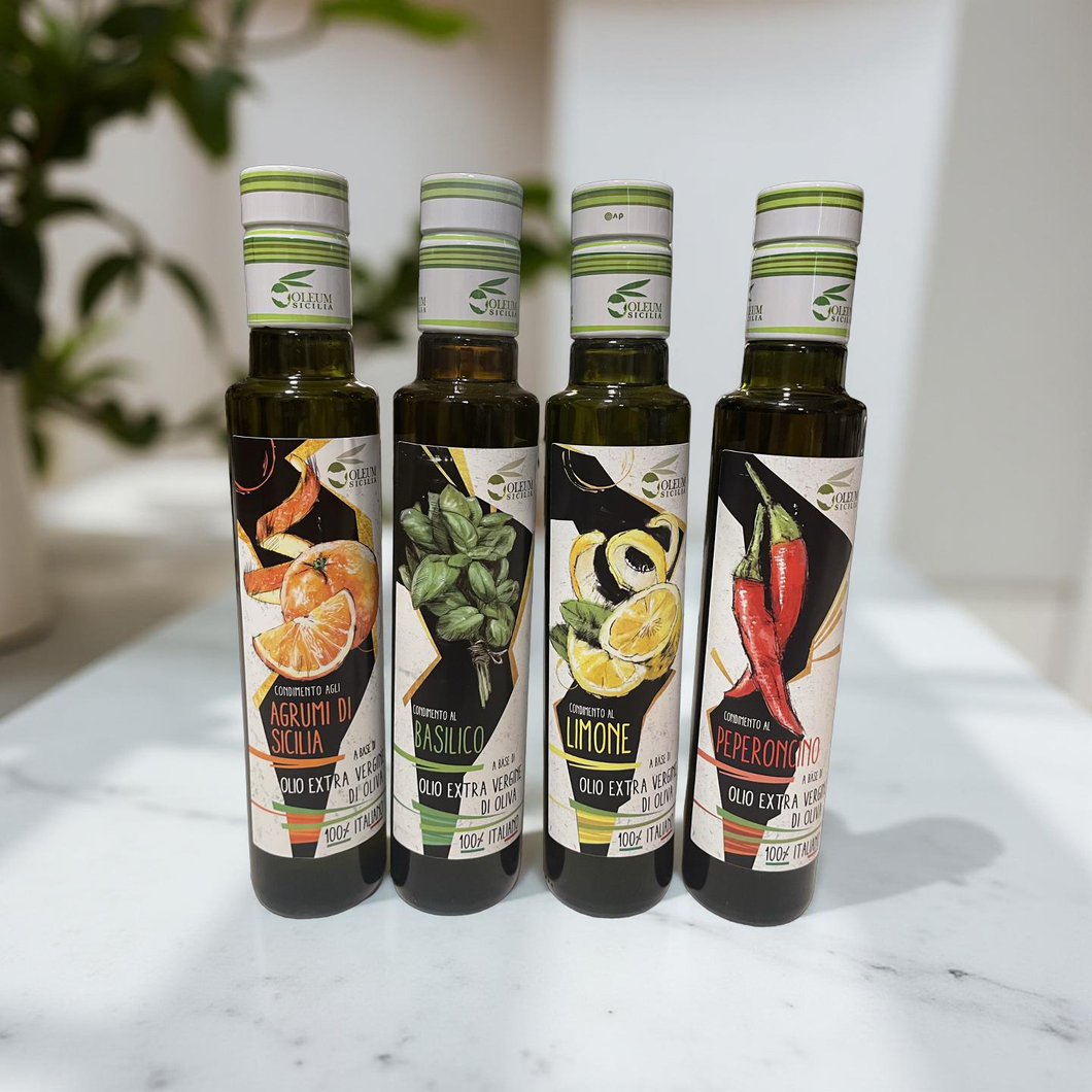 1/4 Liter Flavored Infused EVOO Collection