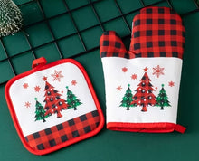 Load image into Gallery viewer, Festive Christmas Oven Mitts
