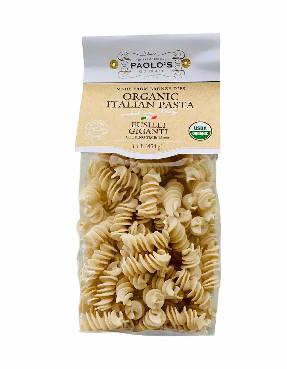 Organic Italian Pasta Fusilli Giganti 454g (1 LB)