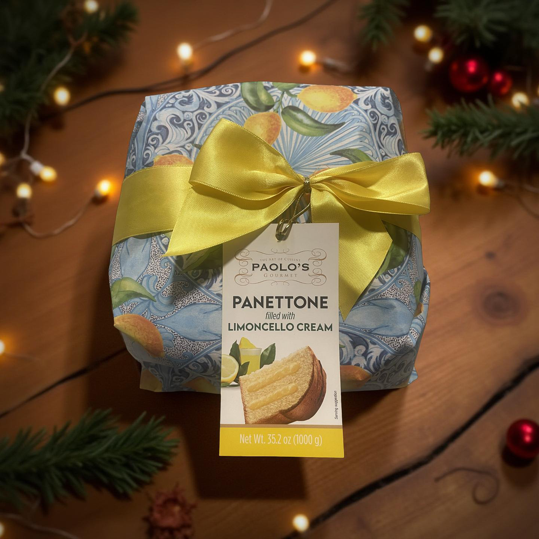 Panettone with Limoncello Cream Filling