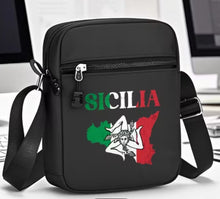 Load image into Gallery viewer, &quot;Sicilia&quot; Messenger Bag w/ Trinacria Design
