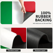 Load image into Gallery viewer, Italian Flag Pattern Dish Drying Mat
