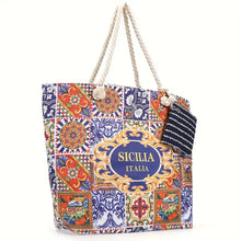 Load image into Gallery viewer, Luxury Sicilia Italia &quot;Sicilian Style&quot; Tote Bag
