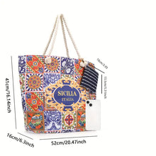Load image into Gallery viewer, Luxury Sicilia Italia &quot;Sicilian Style&quot; Tote Bag
