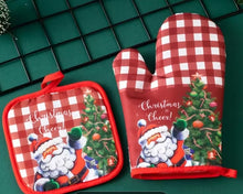 Load image into Gallery viewer, Festive Christmas Oven Mitts
