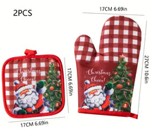Load image into Gallery viewer, Festive Christmas Oven Mitts
