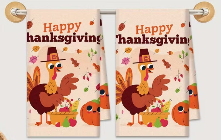 Happy Thanksgiving Kitchen Towels (Set of 2)