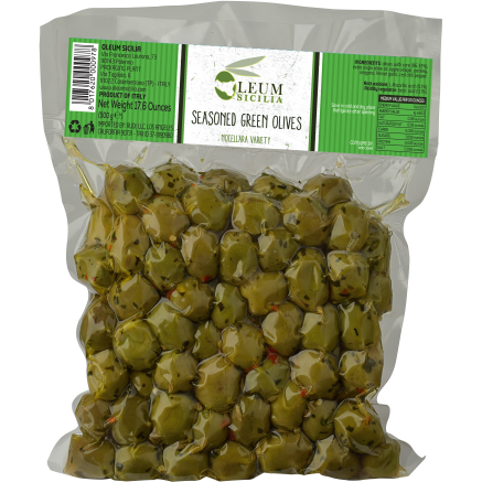 Seasoned Green Olives
